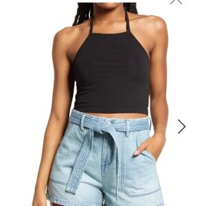 4/$25 NWT BP. Halter Crop Top In black size medium
